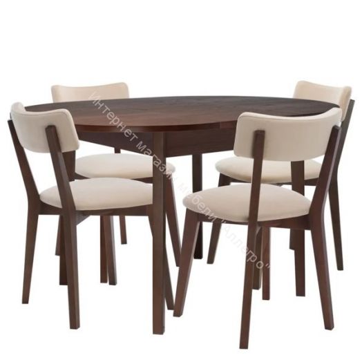 Стул Leset Чейз Орех шоколадный Т19/велюр Velutto 18