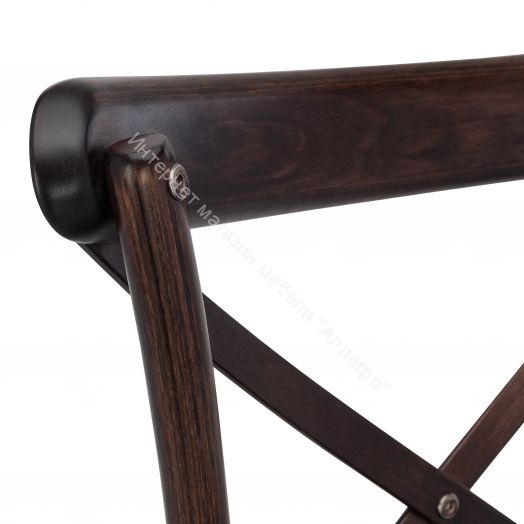 Стул Leset Грид мягкий Тёмный орех/кожзам Шоколад