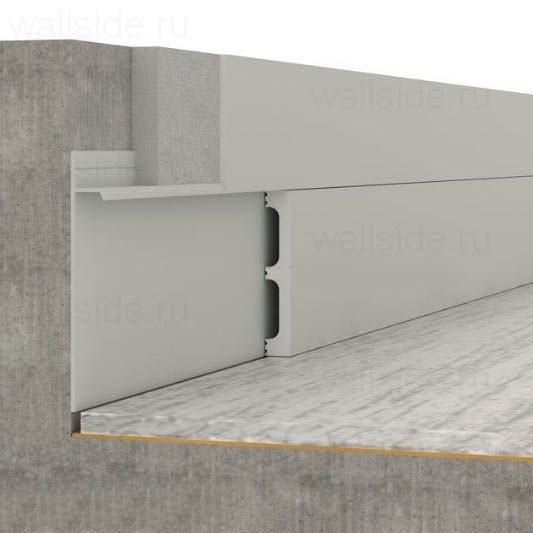Скрытый плинтус Pro Design 323 анодированный без ножки