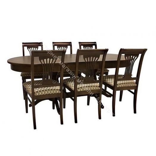 Стол раздвижной Leset Каролина 1P Орех шоколадный Т19