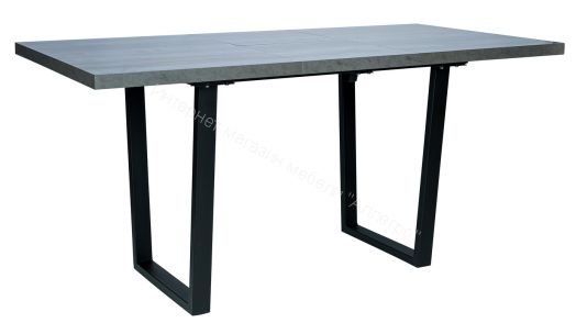 Стол раздвижной Leset Ларс 1Р металл Черный/Бетон