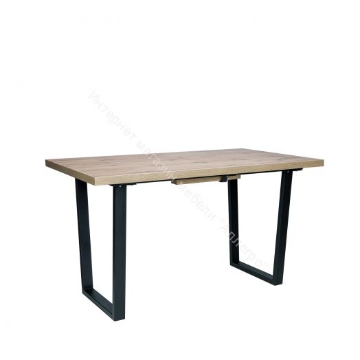 Стол раздвижной Leset Ларс 2Р металл Черный/Дуб вотан