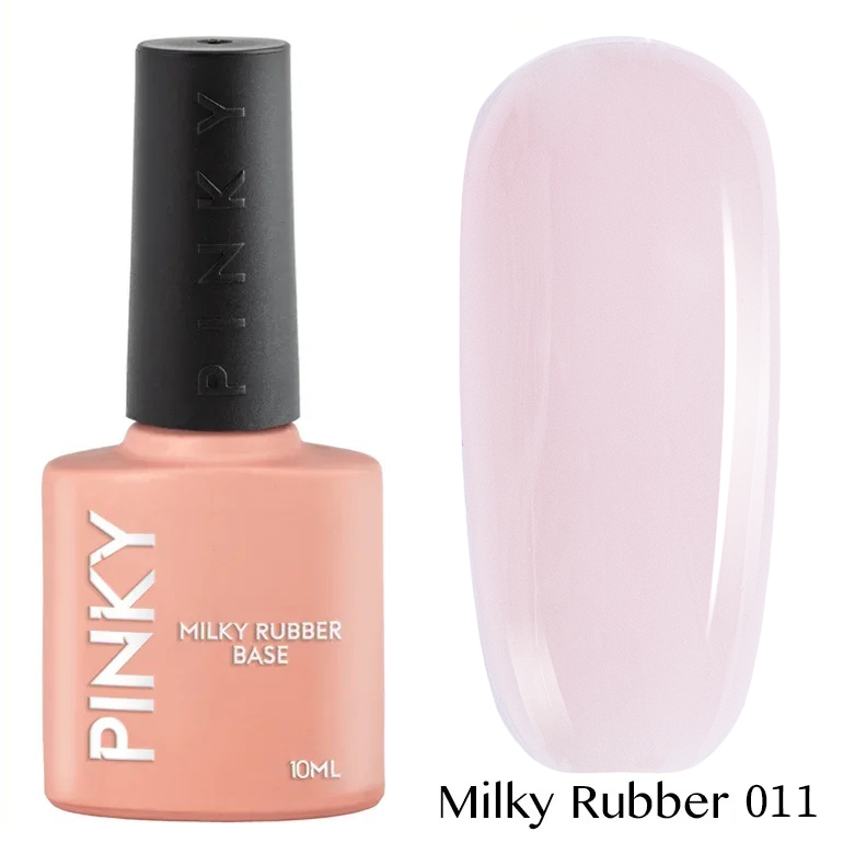 Каучуковая база PINKY Milky Rubber Base 011 10мл. (нежный, розово-бежевый)