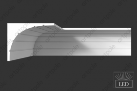 Карниз Гладкий Artpole SKT76 В90хШ115 мм 1 м.п. / Артпул