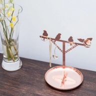 Подставка для колец Kikkerland Bird is the Word Copper