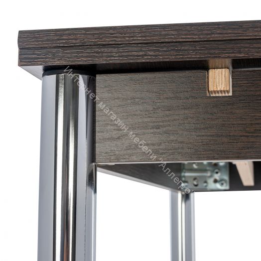 Стол раздвижной Leset Марсель 1Р Хром/Венге