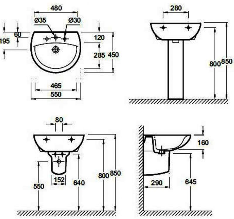 Раковина Jacob Delafon Patio E415 ФОТО