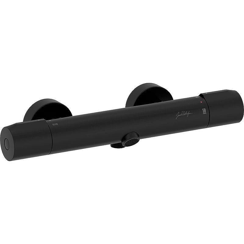 Изображение Смеситель для ванны Jacob Delafon Metro E24395-BL с термостатом Черный матовый