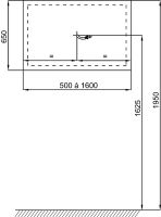 Современное прямоугольное зеркало Jacob Delafon Replique EB147 схема 9