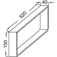 Полотенцедержатель Jacob Delafon Parallel 52 EB507-BME схема 4