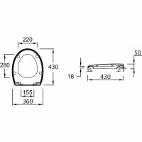 Сиденье для унитаза Jacob Delafon Mideo E4357G-00 схема 2