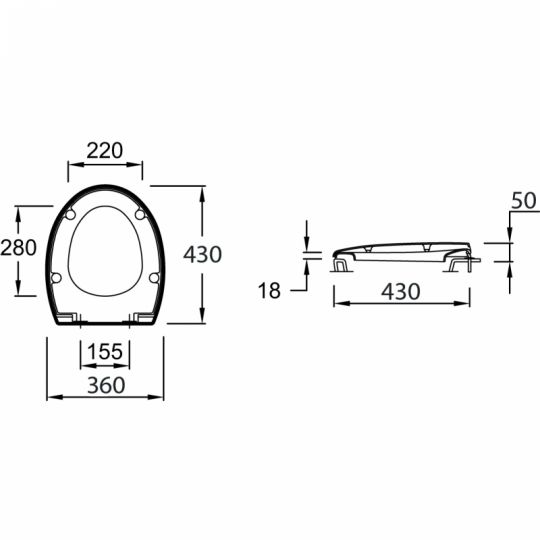 Сиденье для унитаза Jacob Delafon Mideo E4357G-00 ФОТО