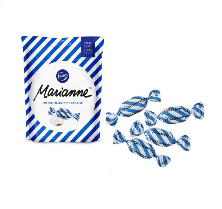 Fazer Marianne Toffee peppermint candies 220 гр