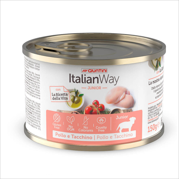 Влажный корм для щенков Italian Way мясное ассорти