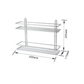 Полка 2-х ярусная прямая 400х110х285 (Е-002)