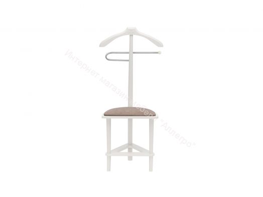 Вешалка напольная со стулом Leset Атланта белый