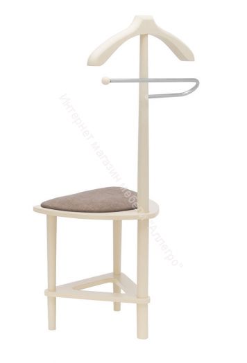 Вешалка напольная со стулом Leset Атланта слоновая кость