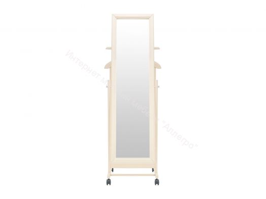 Вешалка напольная с зеркалом Leset Сиэтл слоновая кость