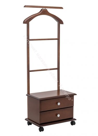 Вешалка напольная с тумбой Leset Ричмонд орех