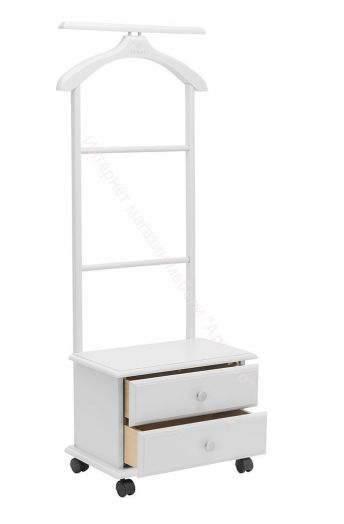 Вешалка напольная с тумбой Leset Ричмонд белый