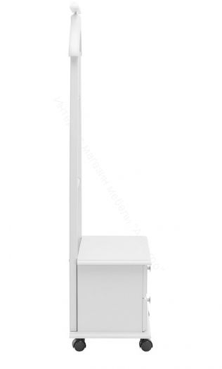 Вешалка напольная с тумбой Leset Ричмонд белый