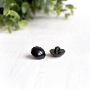 Пуговицы для глаз выпуклые черные, 18 мм, 5 пар