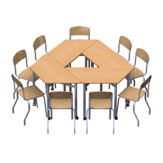 Комбинация столов для групповых занятий IT-K9 1756х1560х580/820 мм