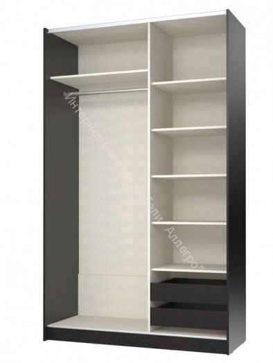 Шкаф-купе "Марвин-3 Белый глянец/Дуб феррара (1432)