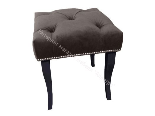 Банкетка малая Риал коричневая опоры черные