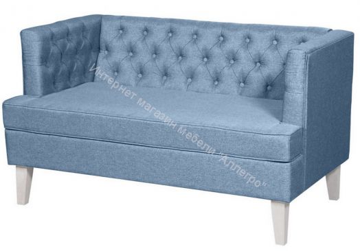 Диван Фьюджи деним ножки белые