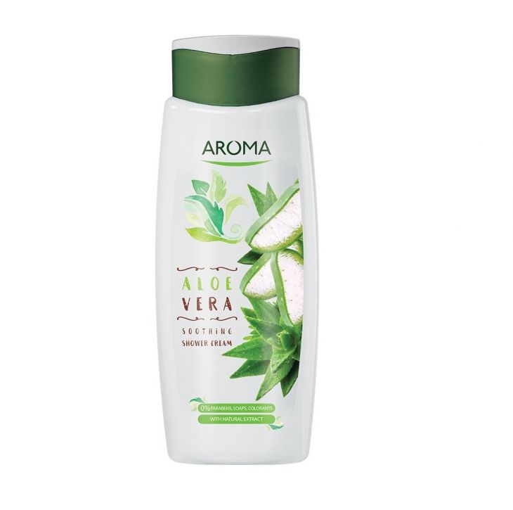 AROMA  ALOE VERA Гель для душа с экстрактом алоэ вера 400 мл