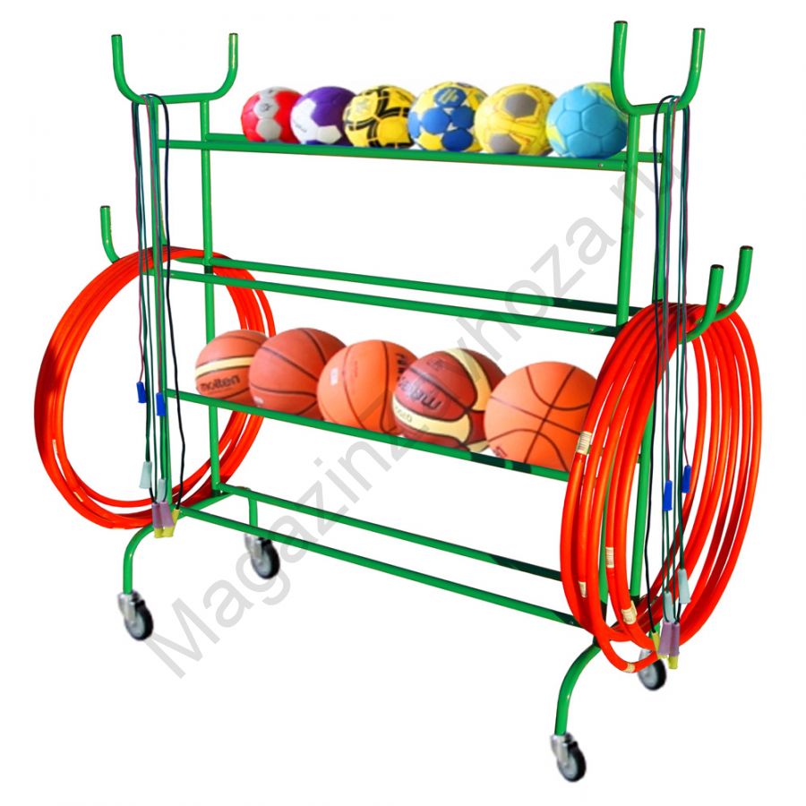 Стеллаж детский для спортинвентаря М-1