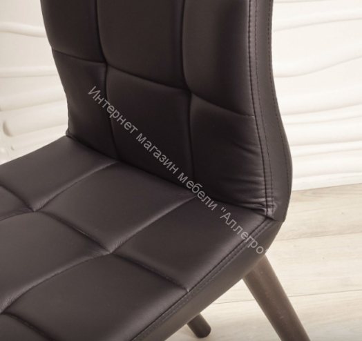 Стул "Квадро" (Кожзам AERO венге/каркас черный)
