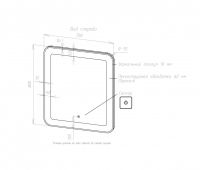 Зеркало в ванную с подсветкой ART&MAX LATINA AM-Lat схема 23