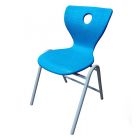ЛСОШ-35-6 Стул ученический  (Цельный Дышащий голубой пластик)