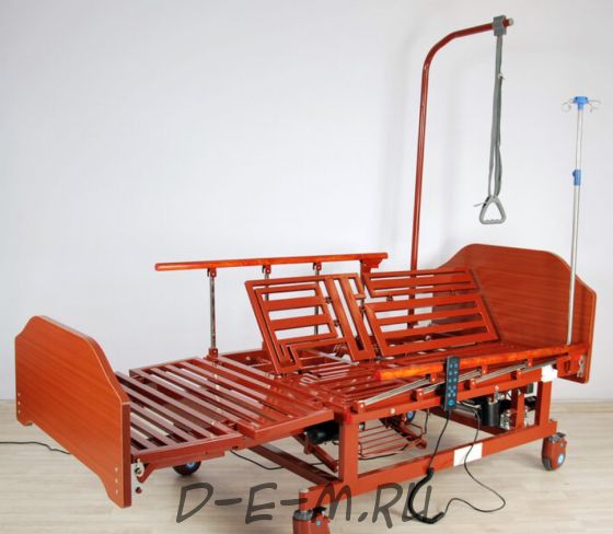 Кровать электрическая Med-Mos DB-11А (МЕ-5228Н) с боковым переворачиванием, туалетным устройством и функцией «кардиокресло»