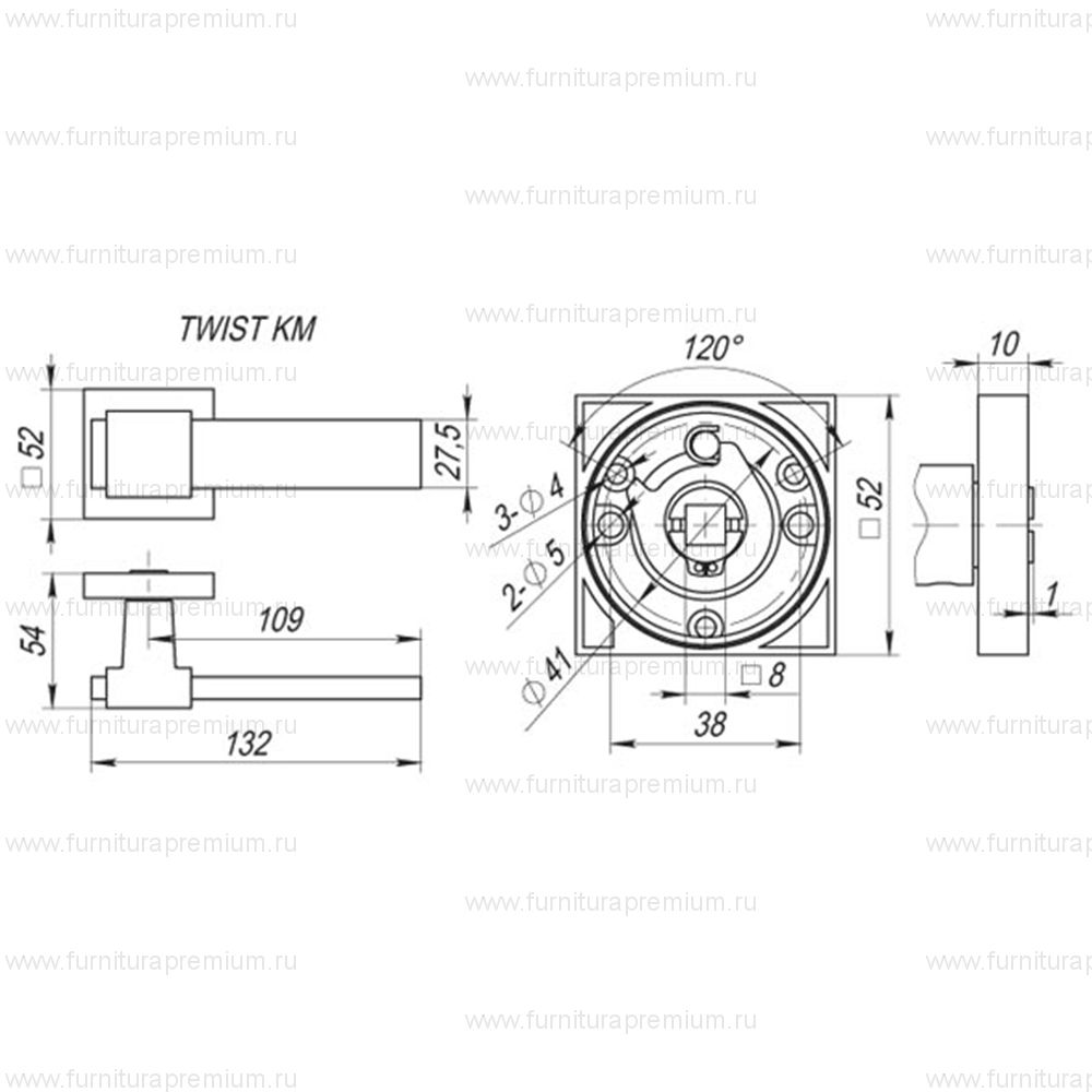 Ручка Fuaro Twist KM