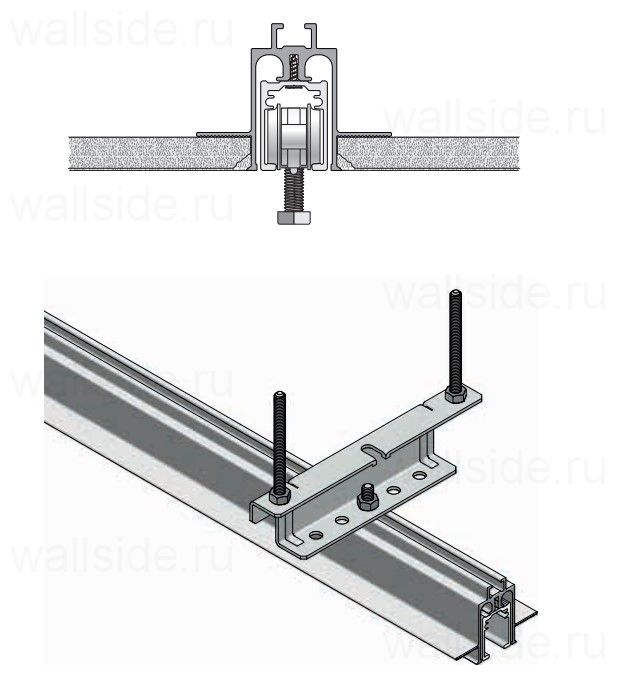 Eclisse Ceiling Track - для 1 двери