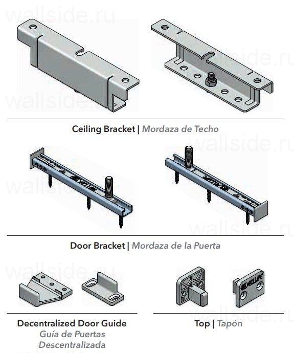 Eclisse Ceiling Track - для 1 двери