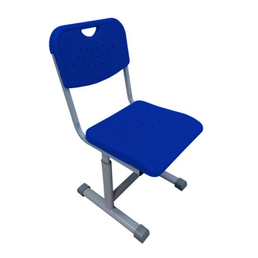 ЛСОШ-30-6 Стул ученический регулируемый (Антивандальный Двухслойный Дышащий синий пластик)