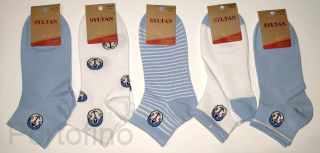 Носки женские котята синие