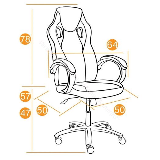 Кресло RACER GT new кож/зам/ткань, металлик/красный, 36/08