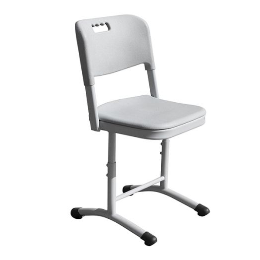 ИНС-1-1 Стул ученический регулируемый (Антивандальный серый пластик)