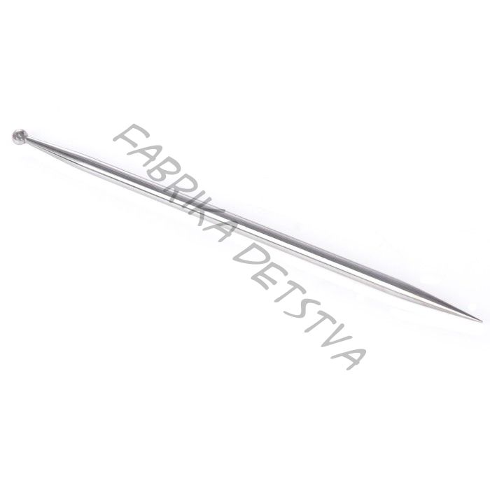 Стек для создания цветов из полимерн.глины металлич. с шариком 5мм