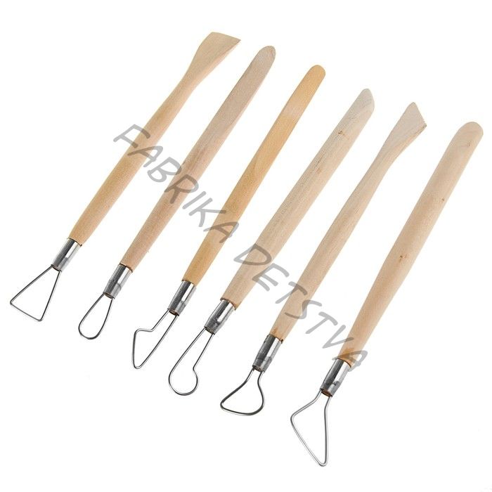 Набор деревянных стеков «Сонет», 6 штук, 20 см, с петлёй