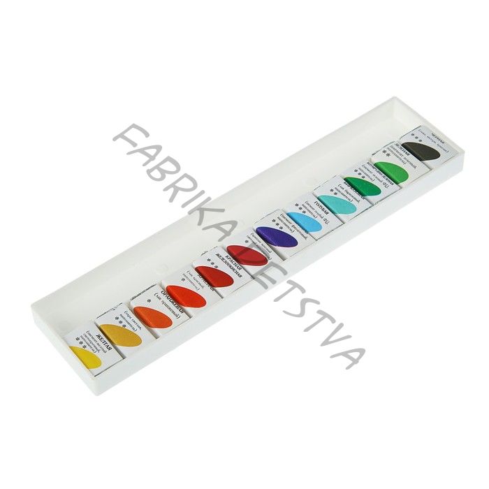 Акварель художественная, набор в кюветах, 12 цветов х 2.5 мл, «Петербургская классика»