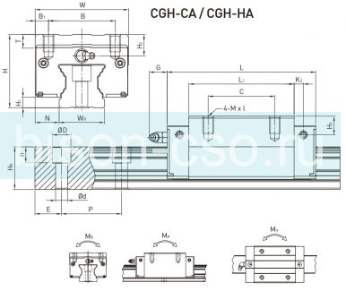 Блок Hiwin CGH30CAZ0H (Тайвань) Блок Hiwin CGH30CAZ0H (Тайвань)
