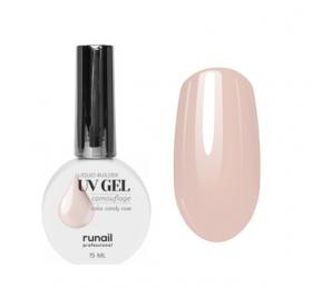 ruNail, Камуфлирующий жидкий Уф-гель - №5316 Розовая карамель (15 мл)