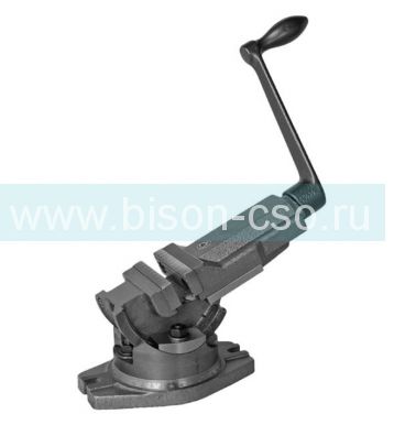 Тиски станочные 6530-125 Bison-Bial (Польша) 2-х поворотные