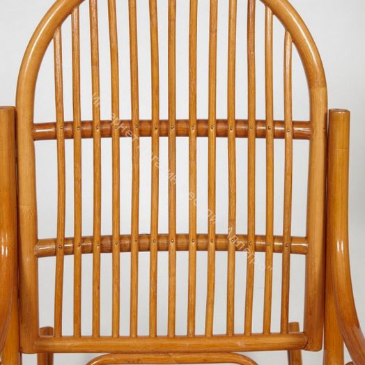 Кресло-качалка VIENNA (разборная) без подушки, ротанг top quality, Cognac (коньяк)